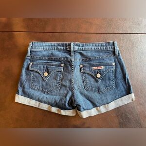 Husdon Denim cuffed shorts 28